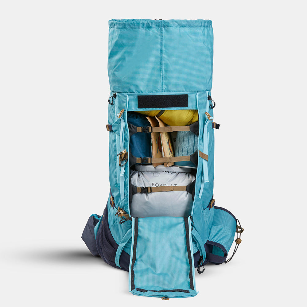 Forclaz Womens MT500 45+10Ltr Air Back Pack Grey Blue Forclaz Womens MT500 45+10Ltr Air Back Pack Grey Blue