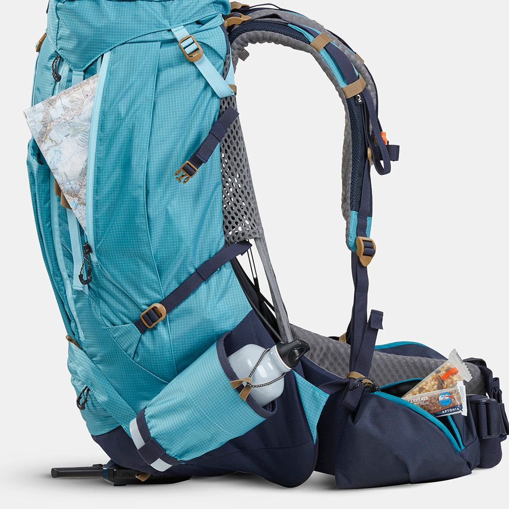 Forclaz Womens MT500 45+10Ltr Air Back Pack Grey Blue Forclaz Womens MT500 45+10Ltr Air Back Pack Grey Blue