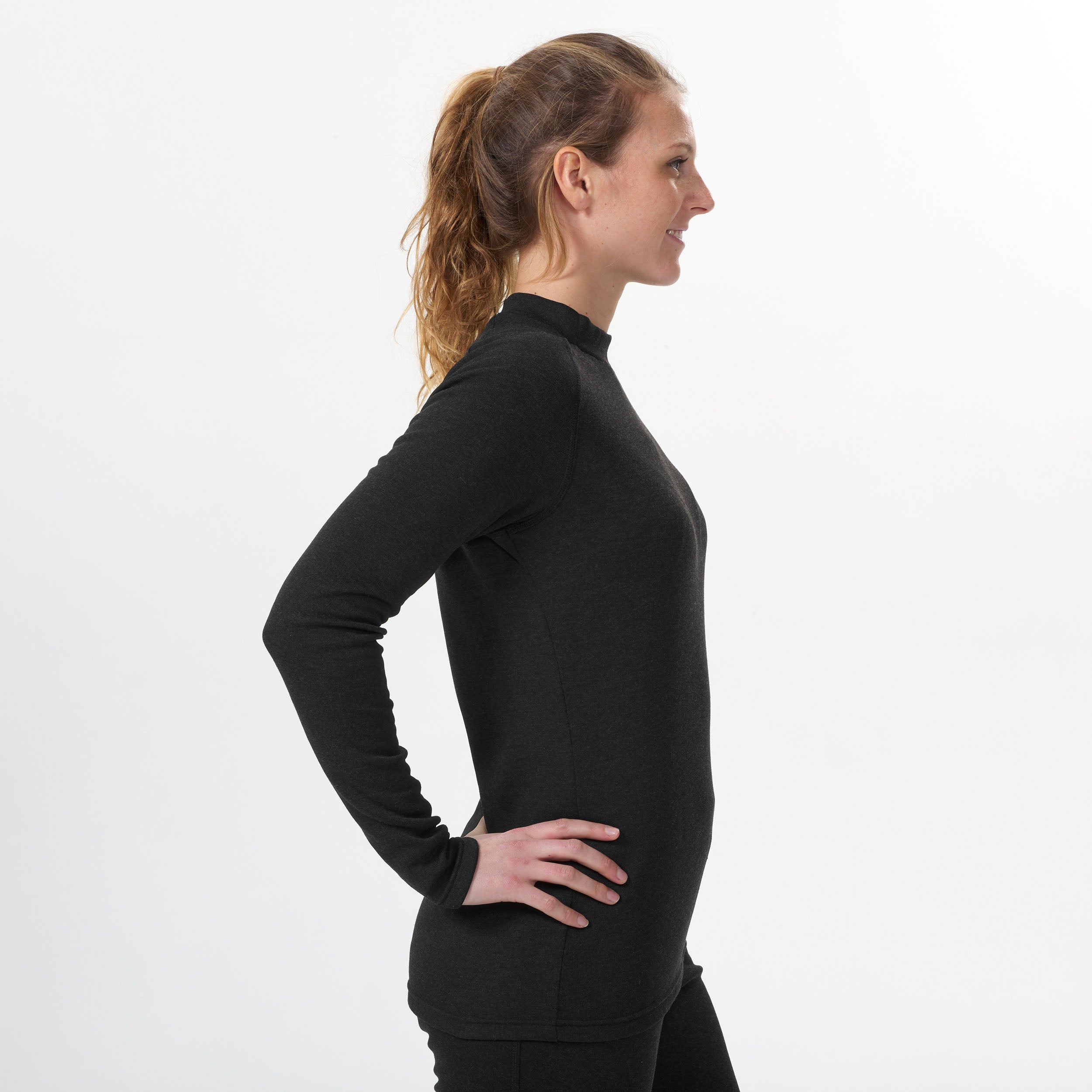 Decathlon Women's Ski Base Layer Top - BL 100 Decathlon Women's Ski Base Layer Top - BL 100