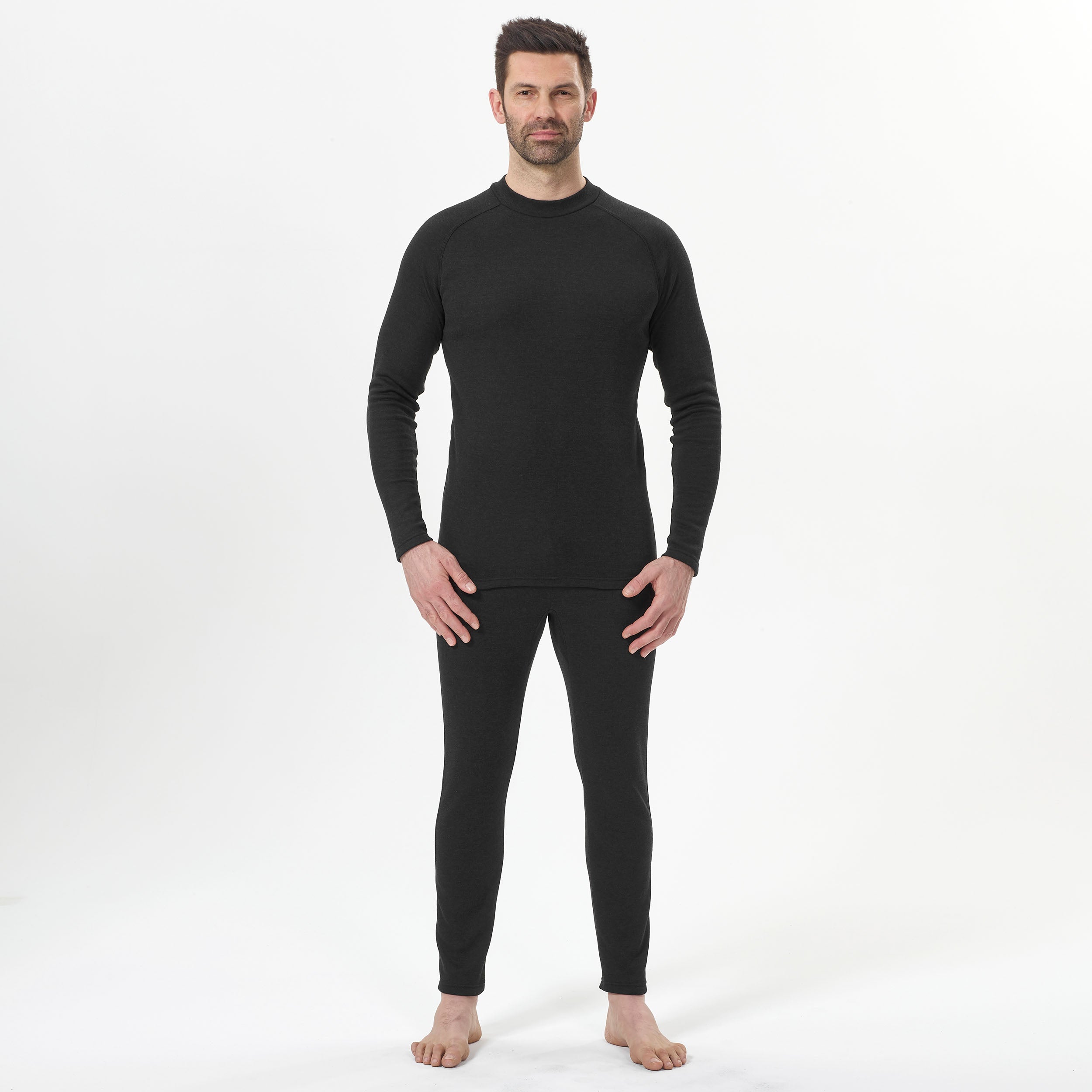 Decathlon  Men's Ski Base Layer Top - BL 100 - Black Decathlon  Men's Ski Base Layer Top - BL 100 - Black