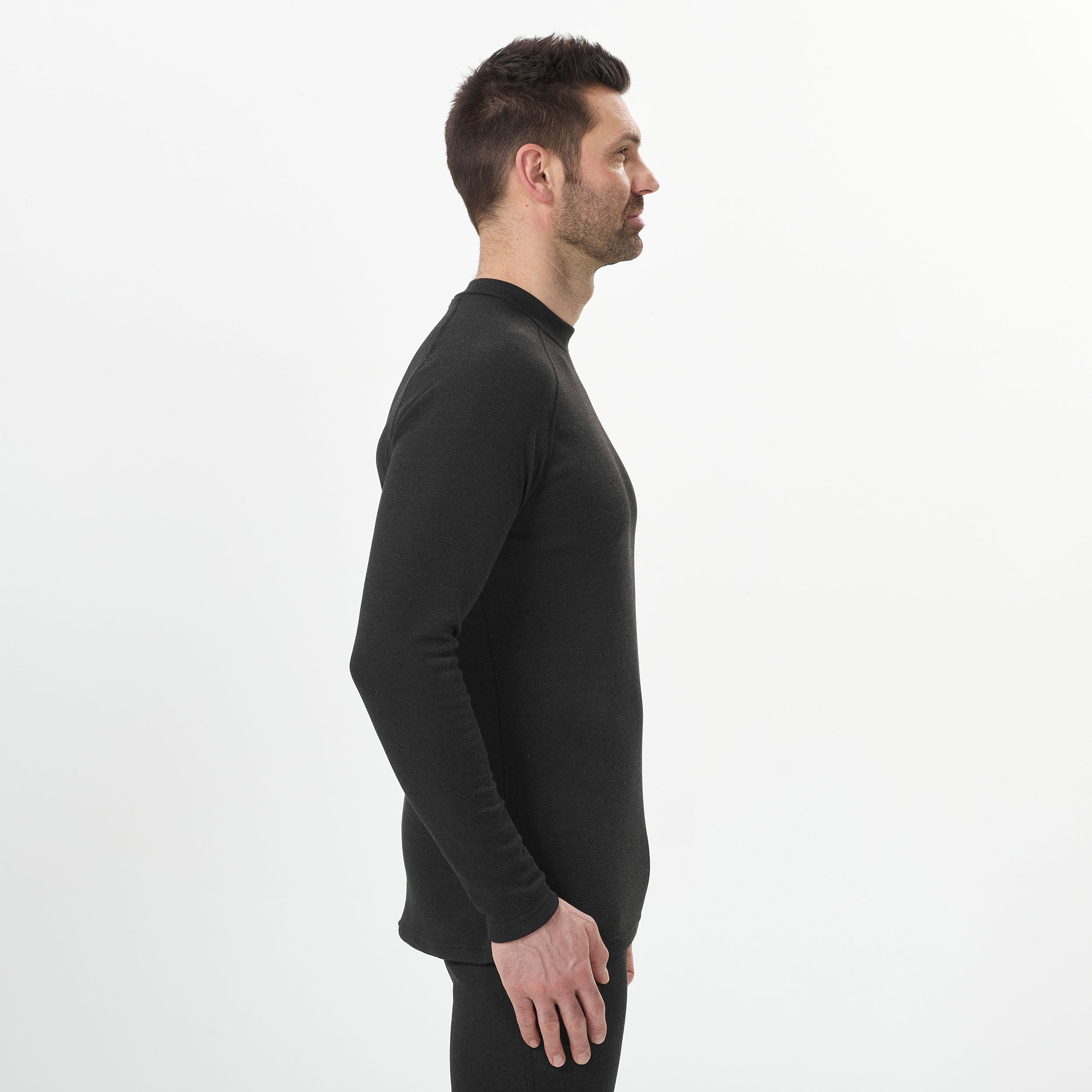 Decathlon  Men's Ski Base Layer Top - BL 100 - Black Decathlon  Men's Ski Base Layer Top - BL 100 - Black