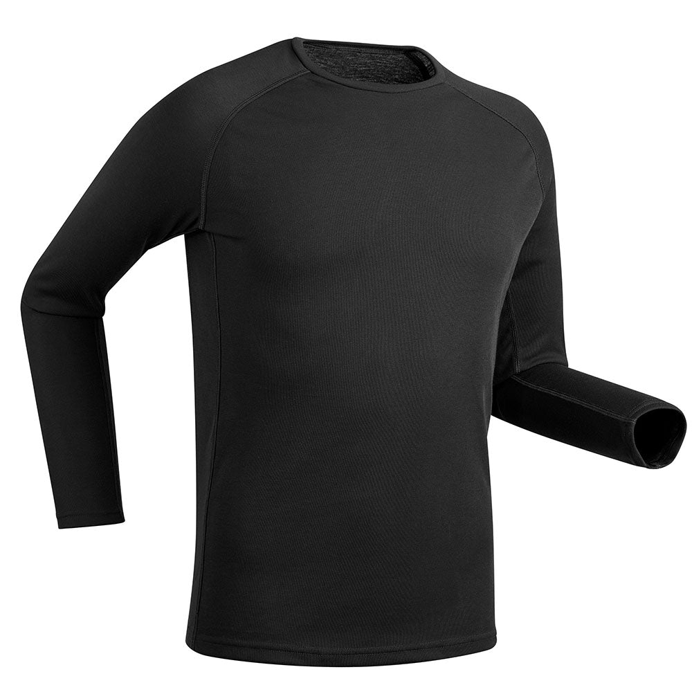 Decathlon  Men's Ski Base Layer Top - BL 100 - Black Decathlon  Men's Ski Base Layer Top - BL 100 - Black
