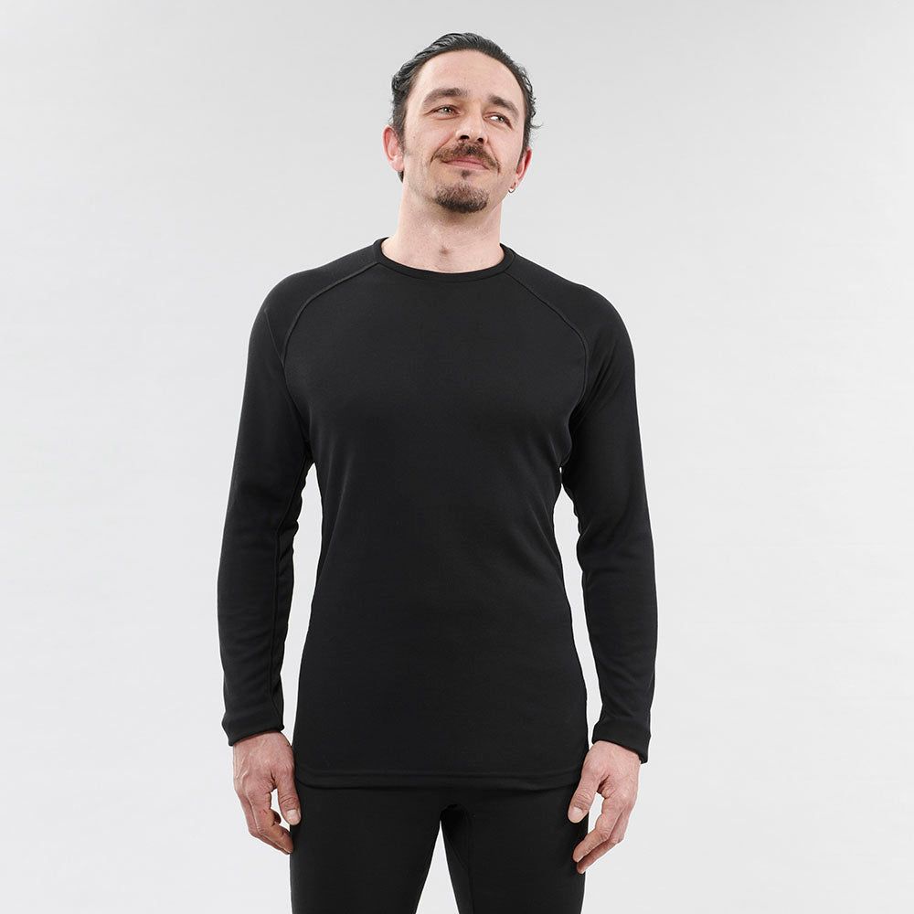 Decathlon  Men's Ski Base Layer Top - BL 100 - Black Decathlon  Men's Ski Base Layer Top - BL 100 - Black