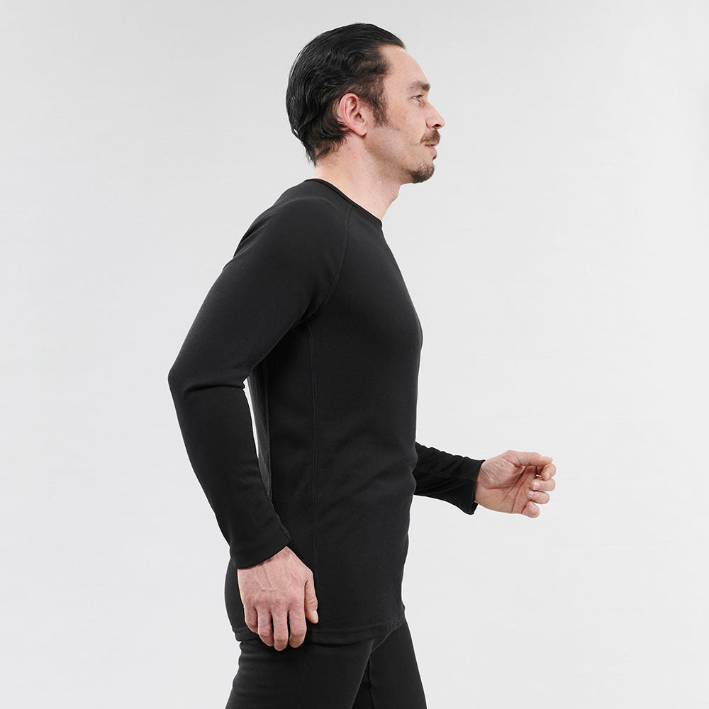 Decathlon  Men's Ski Base Layer Top - BL 100 - Black Decathlon  Men's Ski Base Layer Top - BL 100 - Black