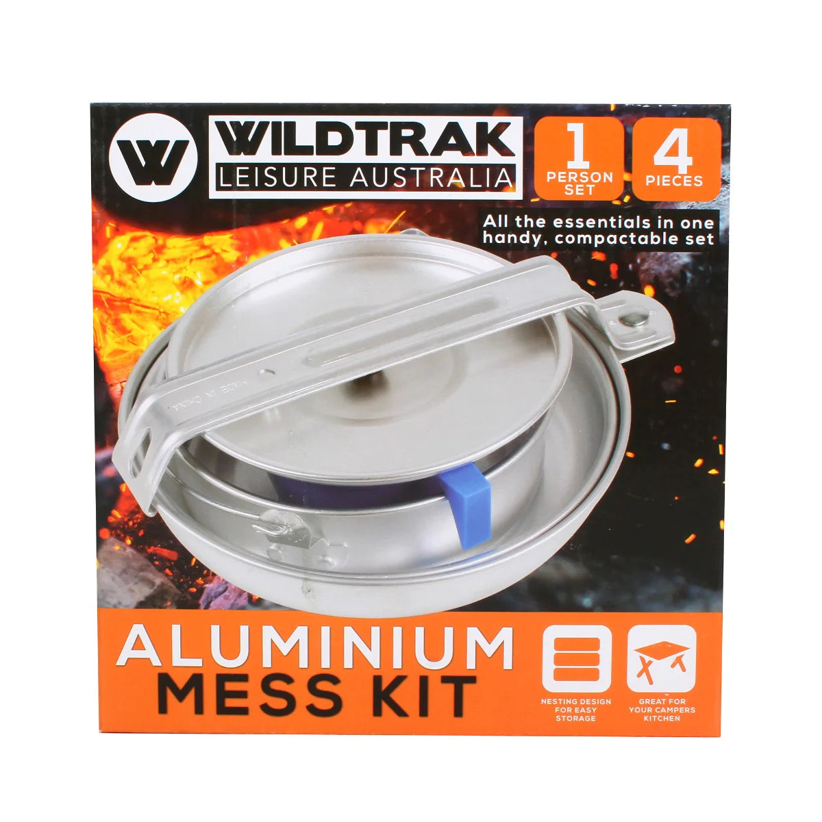 WildTrak Aluminium Mess Kit 1 Person