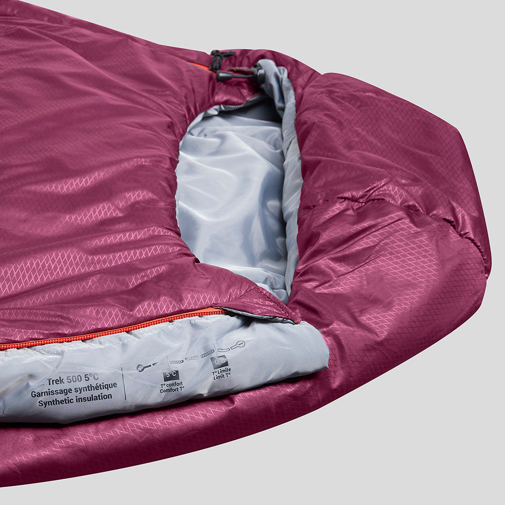 forclaz mt500 schlafsack test Forclaz MT500 Sleeping Bag 5 Degrees Claret – Camp Buddy