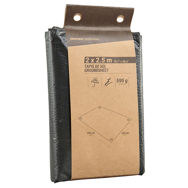Quechua Waterproof Groundsheet 2 * 2.5m Black
