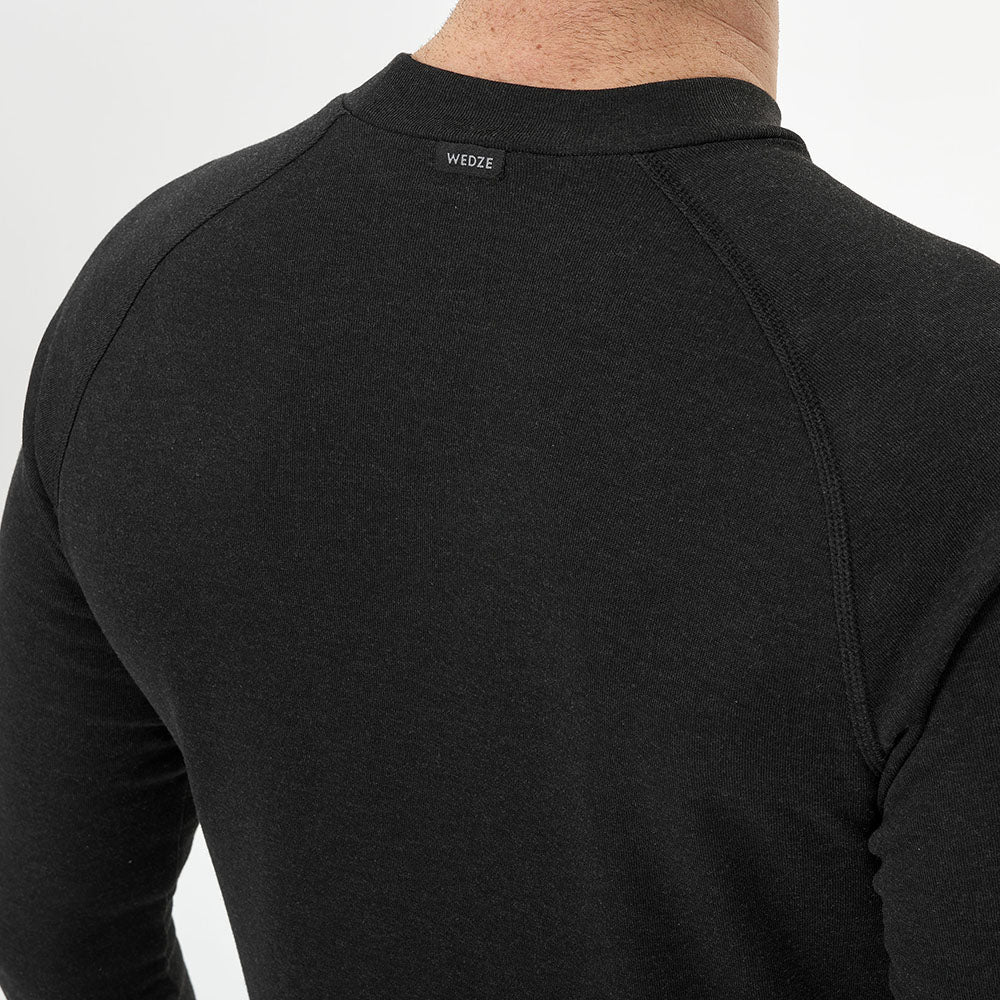 Buy WEDZE By Decathlon Men Black Solid Base Layer Skiing And